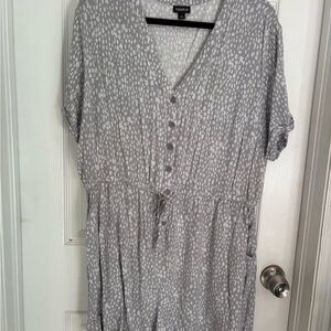 Torrid Gray Patterned Jumpsuit